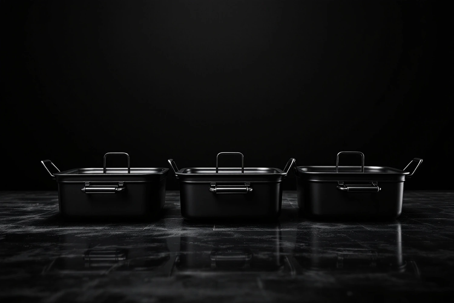 Black Polycarbonate Pans