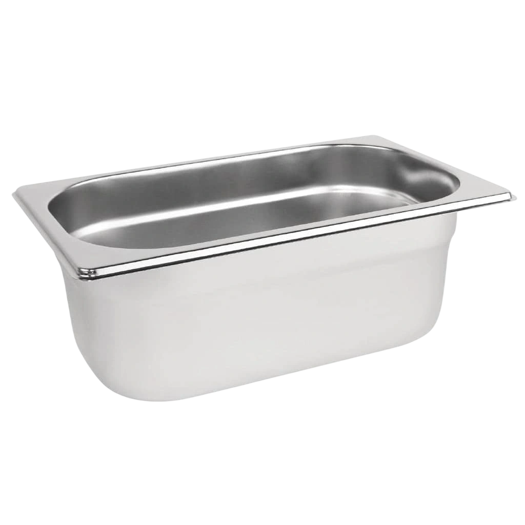 Vogue DN720 Stainless Steel Gastronorm Tray 1/4 - 100mm Deep commercial kitchen equipment