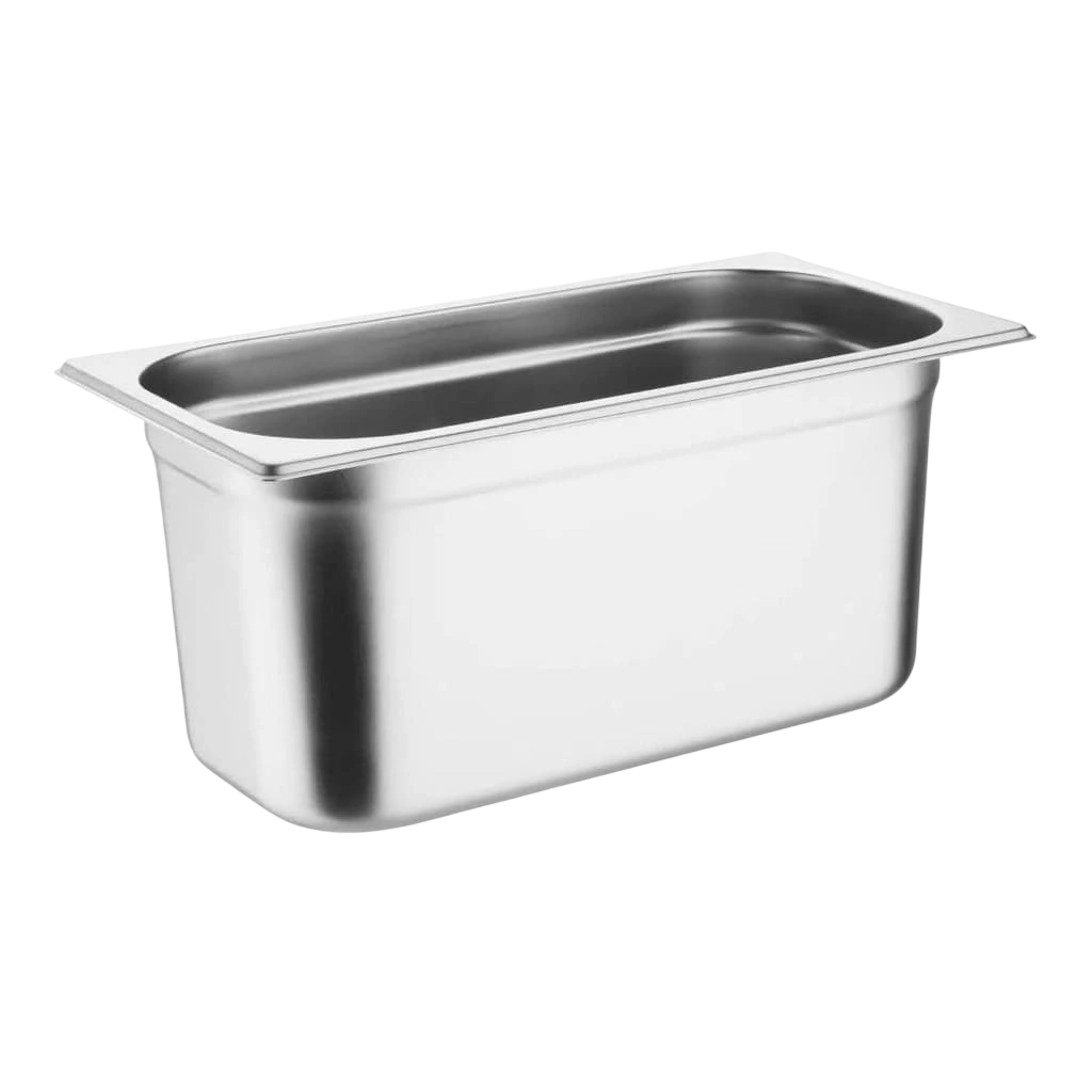 Vogue CU515 Heavy Duty Stainless Steel Gastronorm Pan – 1/3 GN, 150mm Depth commercial kitchen equipment