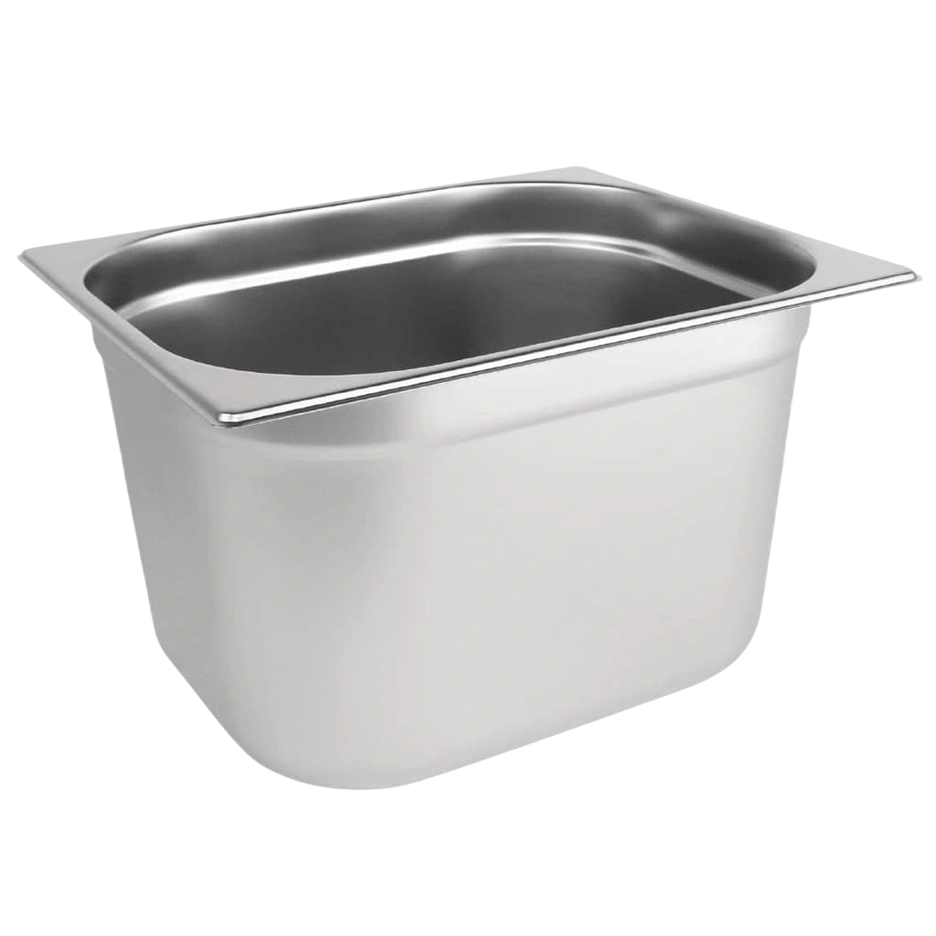 Vogue DN712 Stainless Steel GN Pan 1/2 – 200mm Deep, 12L Capacity commercial kitchen equipment