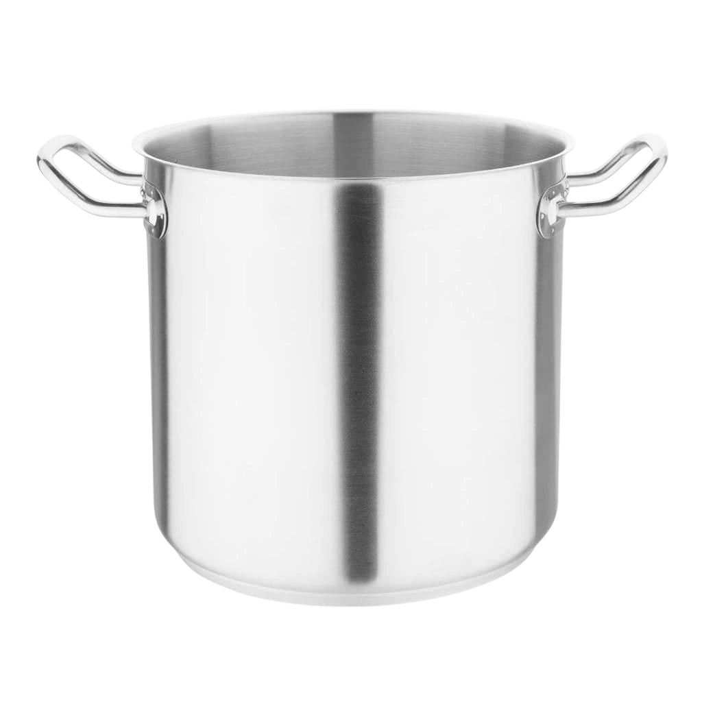 Vogue 10L Stainless Steel Stock pot | 240mm, Induction-Ready commercial kitchen equipment