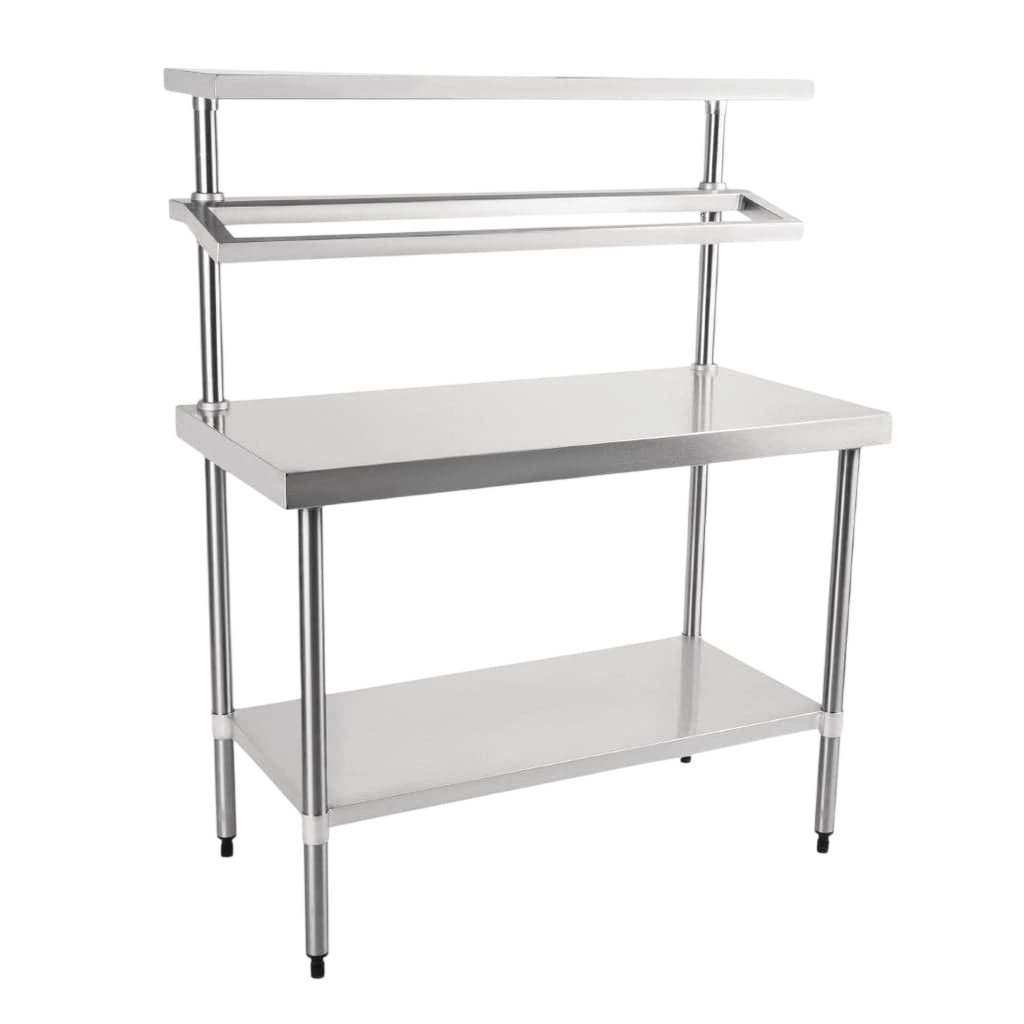 Vogue CB908 Stainless Steel Prep Station with Gantry – 1200mm x 600mm commercial kitchen equipment