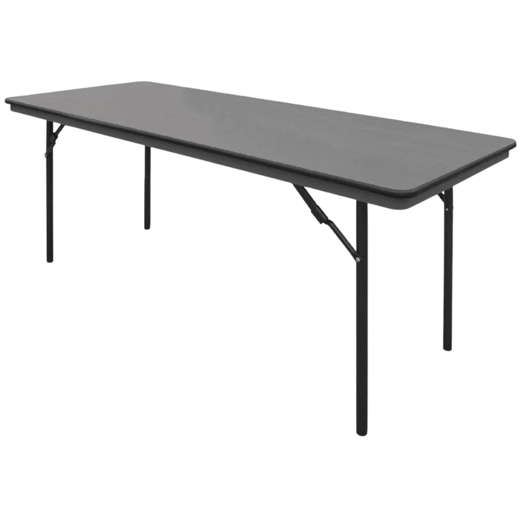 Bolero GC596 6ft ABS Folding Banquet Table – Rectangular, 1830mm, Grey commercial kitchen equipment
