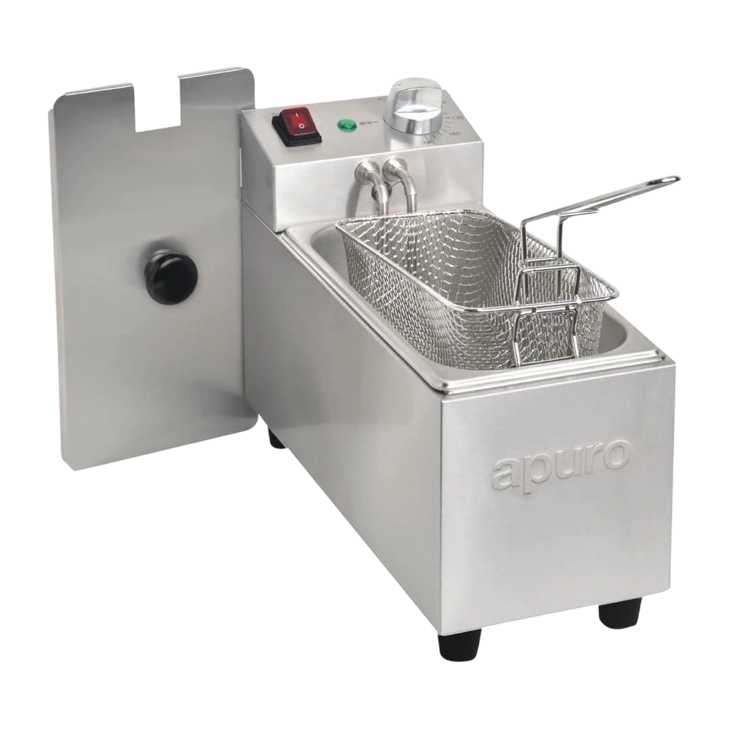 Apuro CU614-A 3L Single Tank Countertop Fryer – 2kW, 10A commercial kitchen equipment