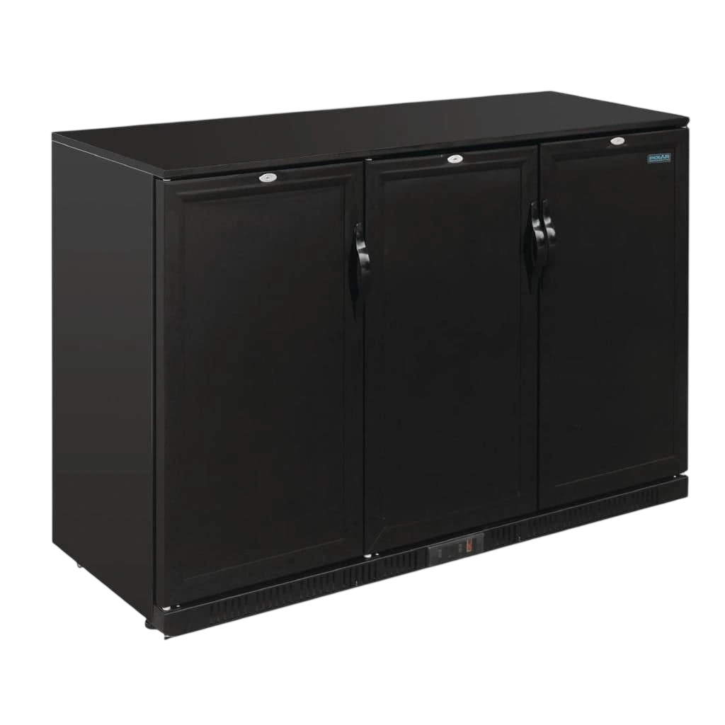 Polar GL017-A G-Series Back Bar Cooler 900mm – 3 Solid Hinged Doors commercial kitchen equipment