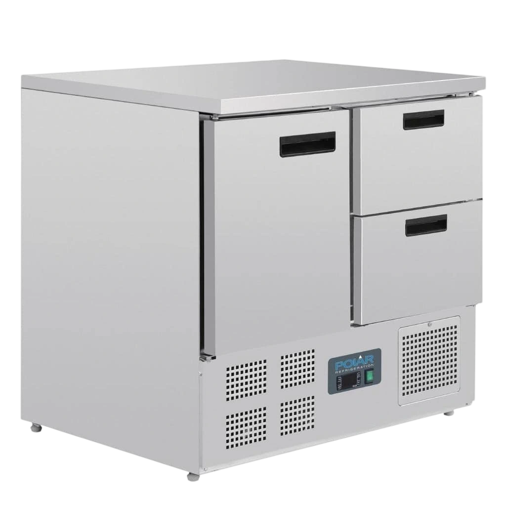 Polar U637-A G-Series 2 Drawer 1 Door Counter Fridge – 240L commercial kitchen equipment