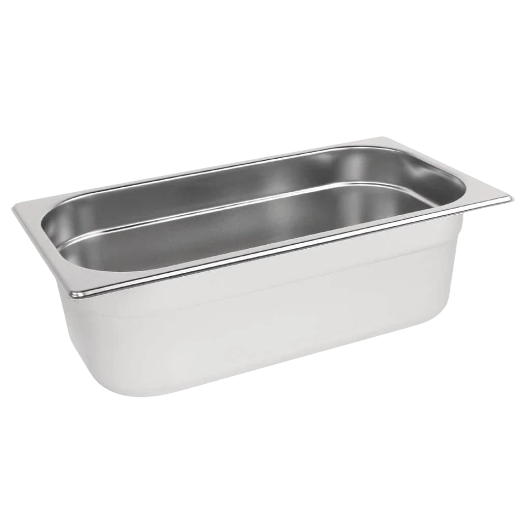 Vogue DN716 Stainless Steel Gastronorm Tray 1/3 Size – 100mm Deep commercial kitchen equipment