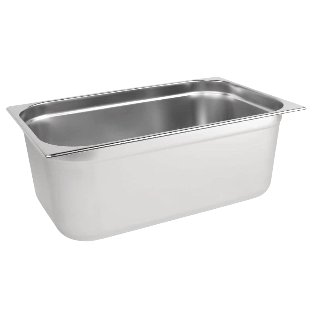 Vogue DN706 Stainless Steel Gastronorm Tray 1/1 Size – 200mm Deep commercial kitchen equipment