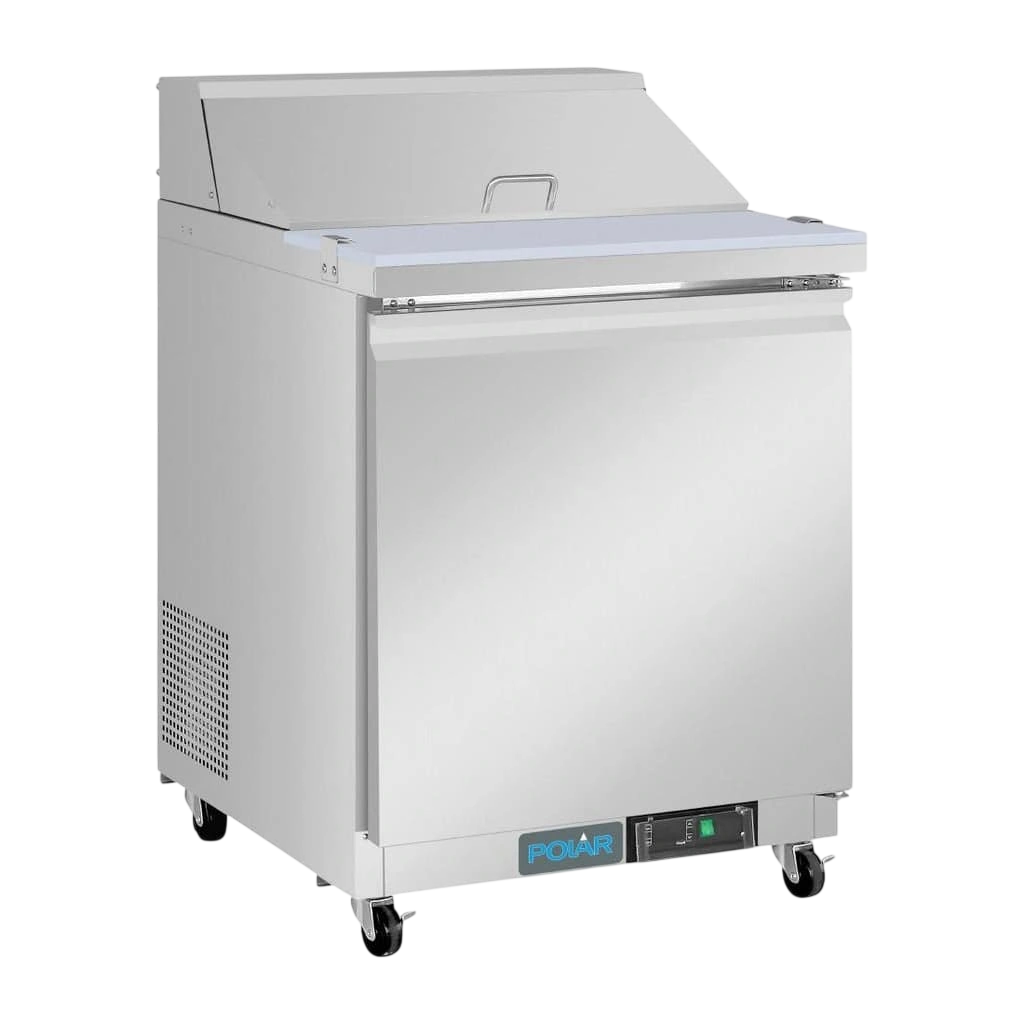 Polar UA009-A U-Series Mega Top Prep Counter Fridge – 154L, 8×1/6GN commercial kitchen equipment