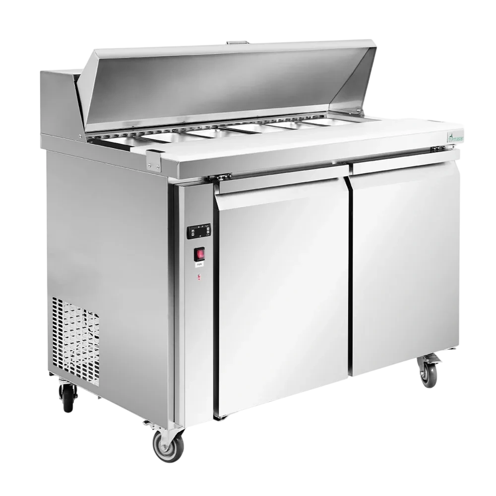 Thermaster SLB120 two-door sandwich prep fridge with 270L capacity and cutting board – Australia
