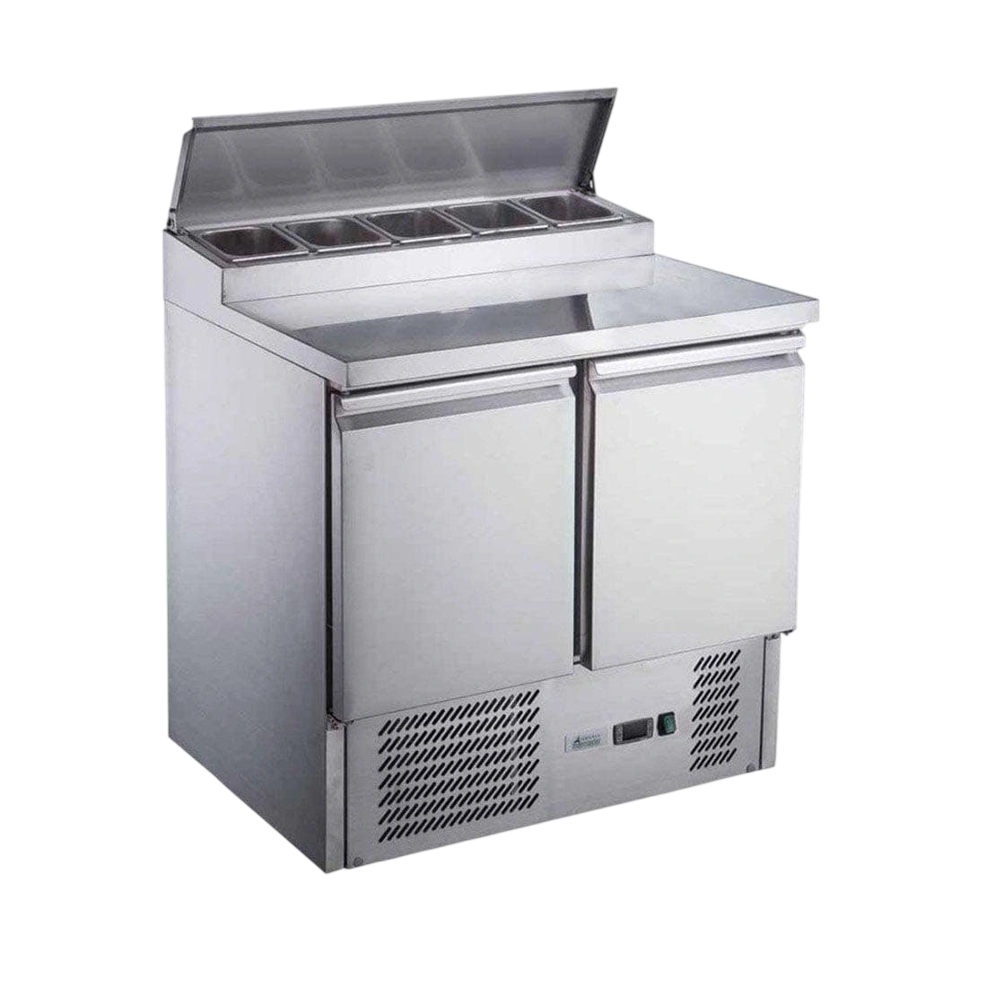 FED-X XGNS900D Two Door Pizza Prep Fridge – 240L commercial kitchen equipment