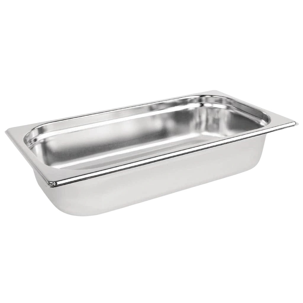 Vogue DN719 Stainless Steel Gastronorm Tray 1/3 Size – 65mm Deep commercial kitchen equipment