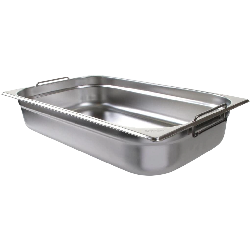 Vogue CB179-A GN Pan – 1/1 Stainless Steel with Handles, 100mm Deep commercial kitchen equipment