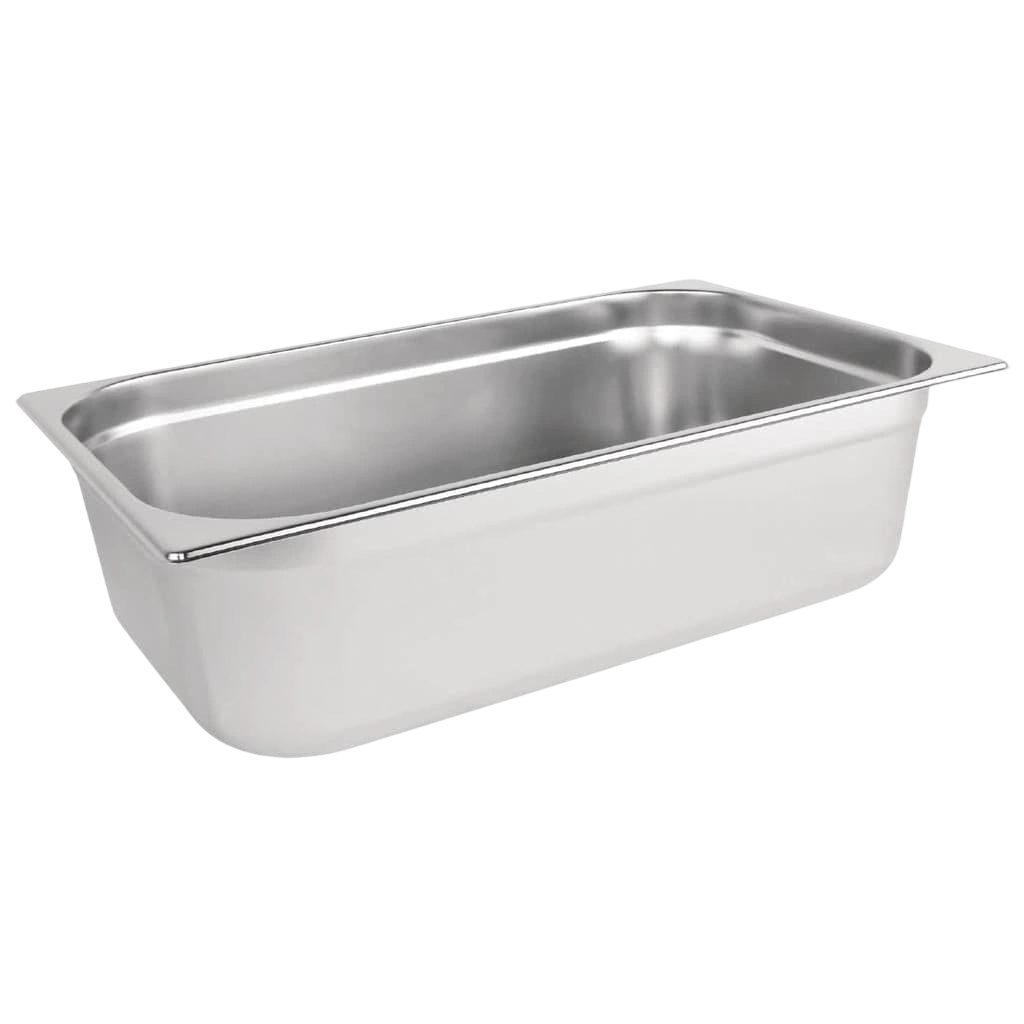 Vogue DN705 Stainless Steel Gastronorm Tray 1/1 Size – 150mm Deep commercial kitchen equipment