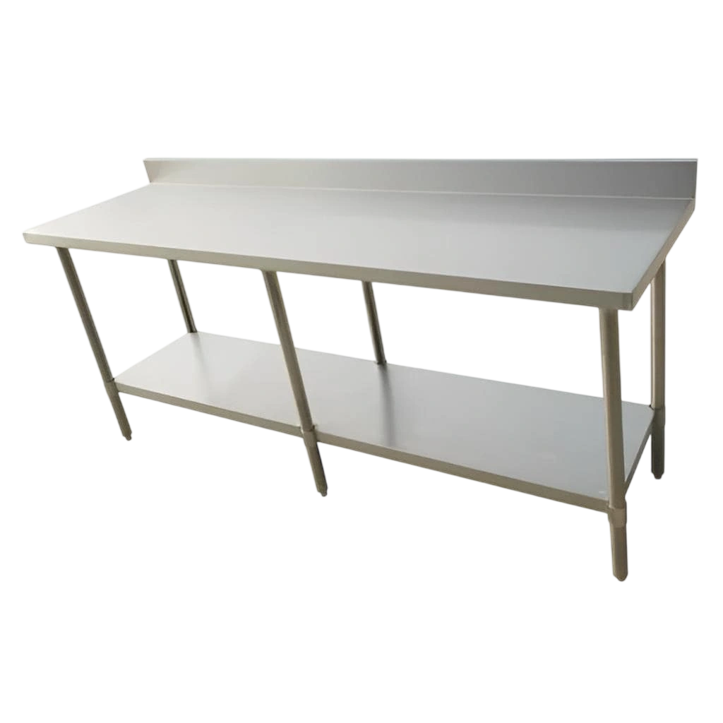 Modular Systems WBB7-2100/A stainless workbench with splashback