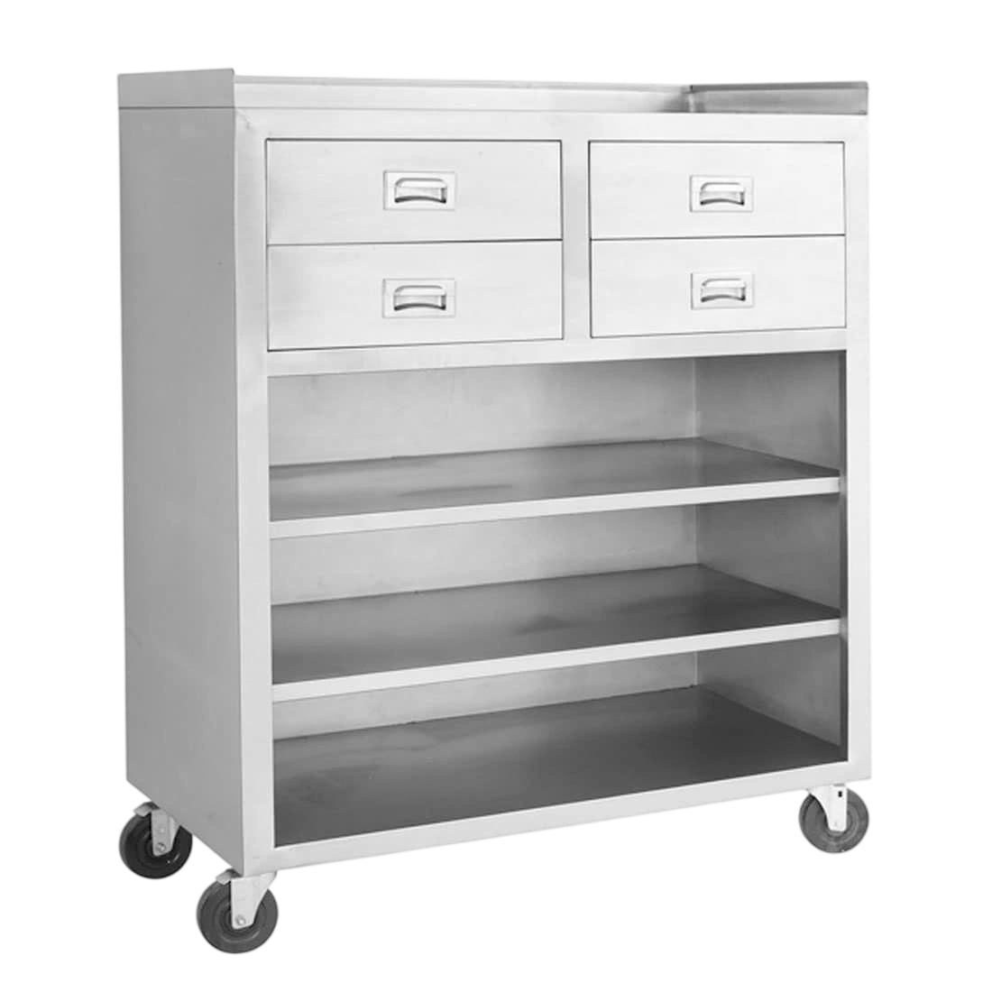 FED MS116 Mobile Cabinet – 4 Drawers & 3 Shelves, 1160mm commercial kitchen equipment