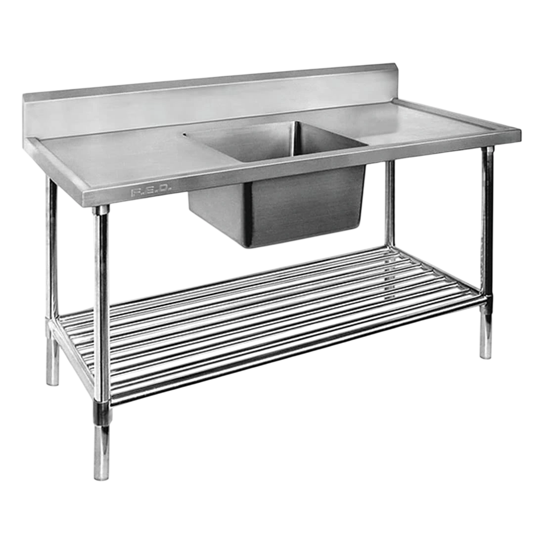 FED SSB6-1200C/A Centre Sink Bench – 1200mm, Pot Undershelf | SUS304 commercial kitchen equipment