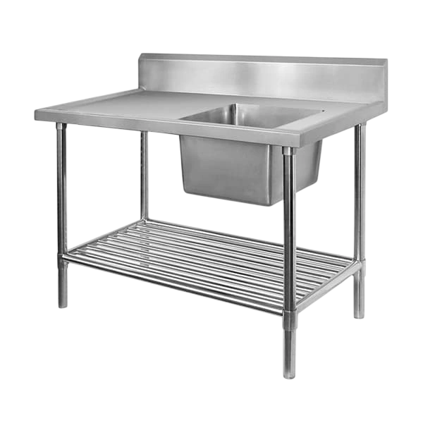FED SSB6-1500R/A Single Right Sink Bench – 1500mm Stainless Steel commercial kitchen equipment
