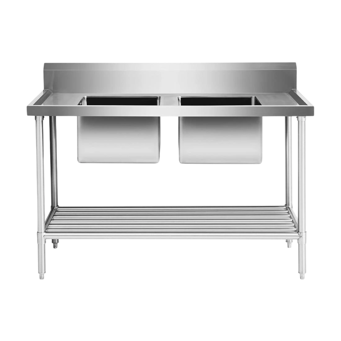FED DSB7-1500C/A Double Centre Sink Bench – 1500mm Stainless Steel commercial kitchen equipment