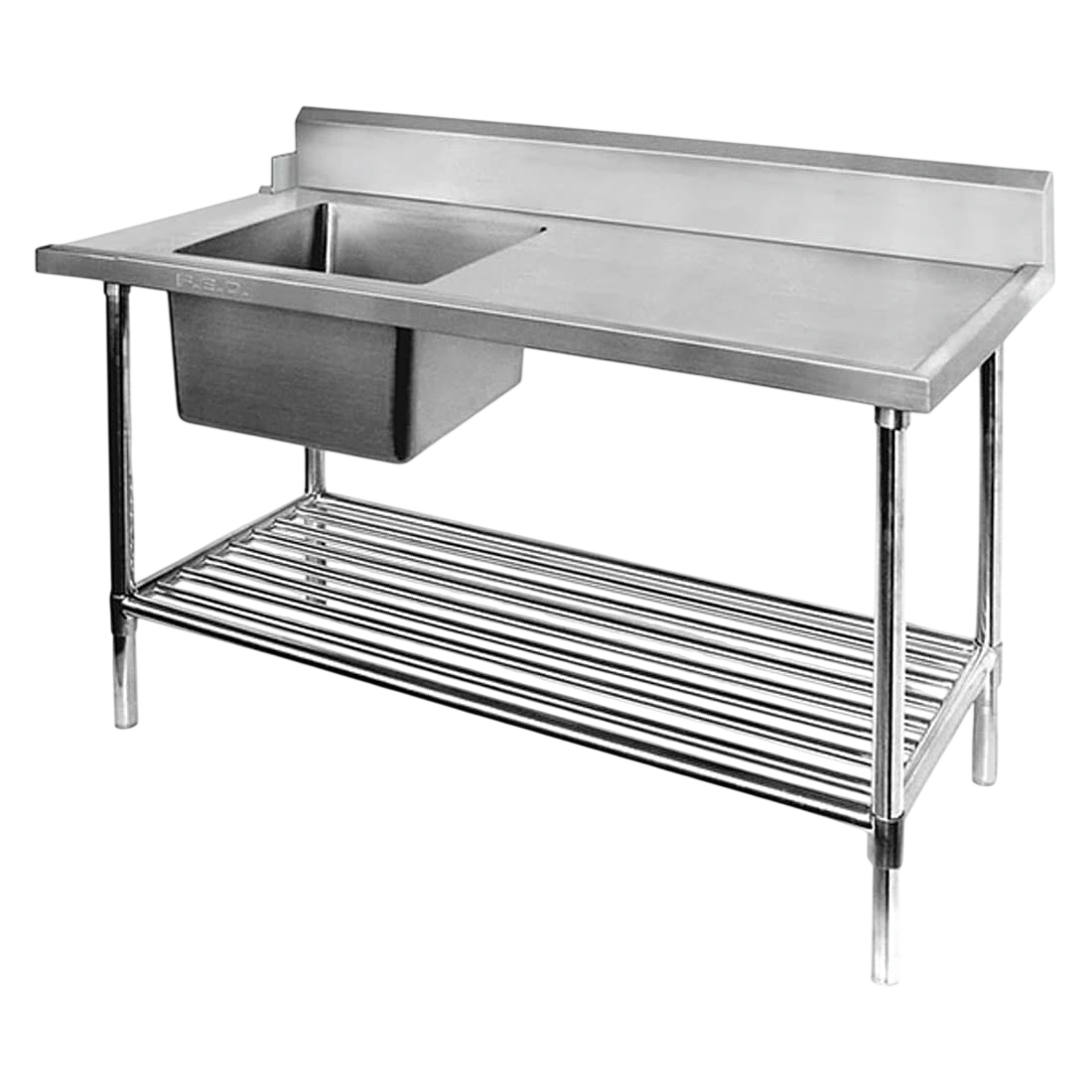 FED SSBD7-1200L/A Left Inlet Single Sink Dishwasher Bench – 1200mm commercial kitchen equipment