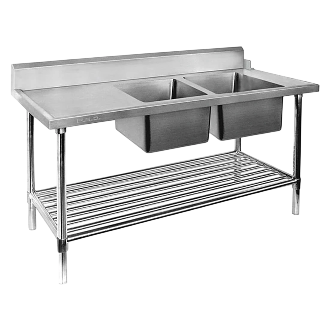 Modular Systems DSBD7-2400R/A Right Inlet Double Sink Dishwasher Bench