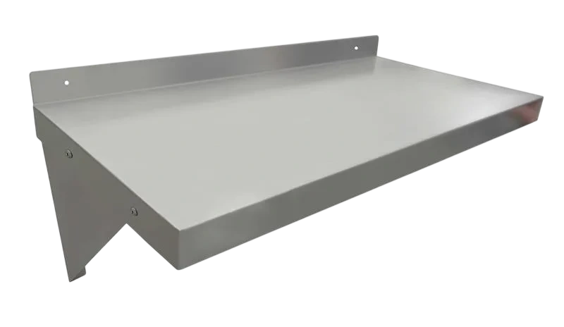 FED 1200-WS1 solid stainless steel wall shelf 1200mm, SUS304, commercial kitchen – Australia