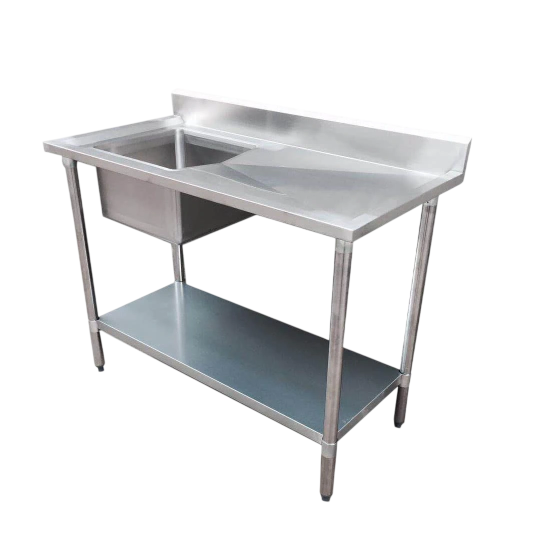 Modular System Single Sink Bench Left Handed 1500x700x900mm - 1500-7-SSBL commercial kitchen equipment