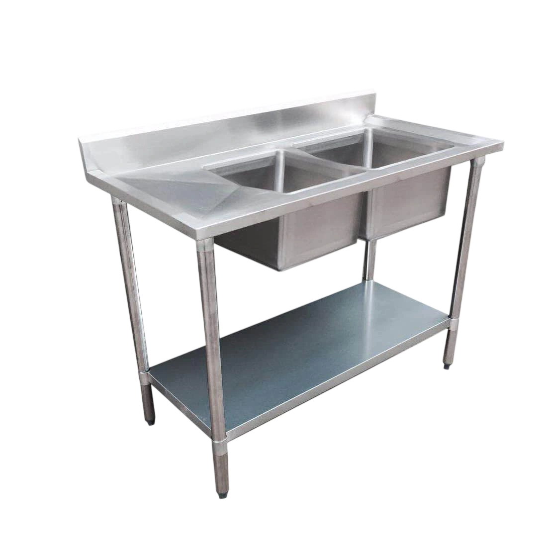 FED 1800-7-DSBR Double Right Sink Bench – 1800×700×900 mm Stainless Steel commercial kitchen equipment