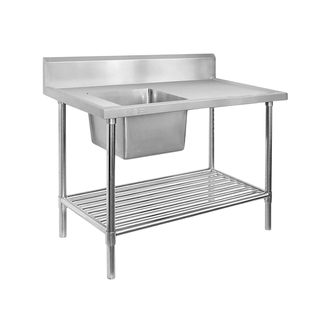 FED SSB6-1800L/A – 1800mm Single Left Sink Bench with Pot Undershelf commercial kitchen equipment