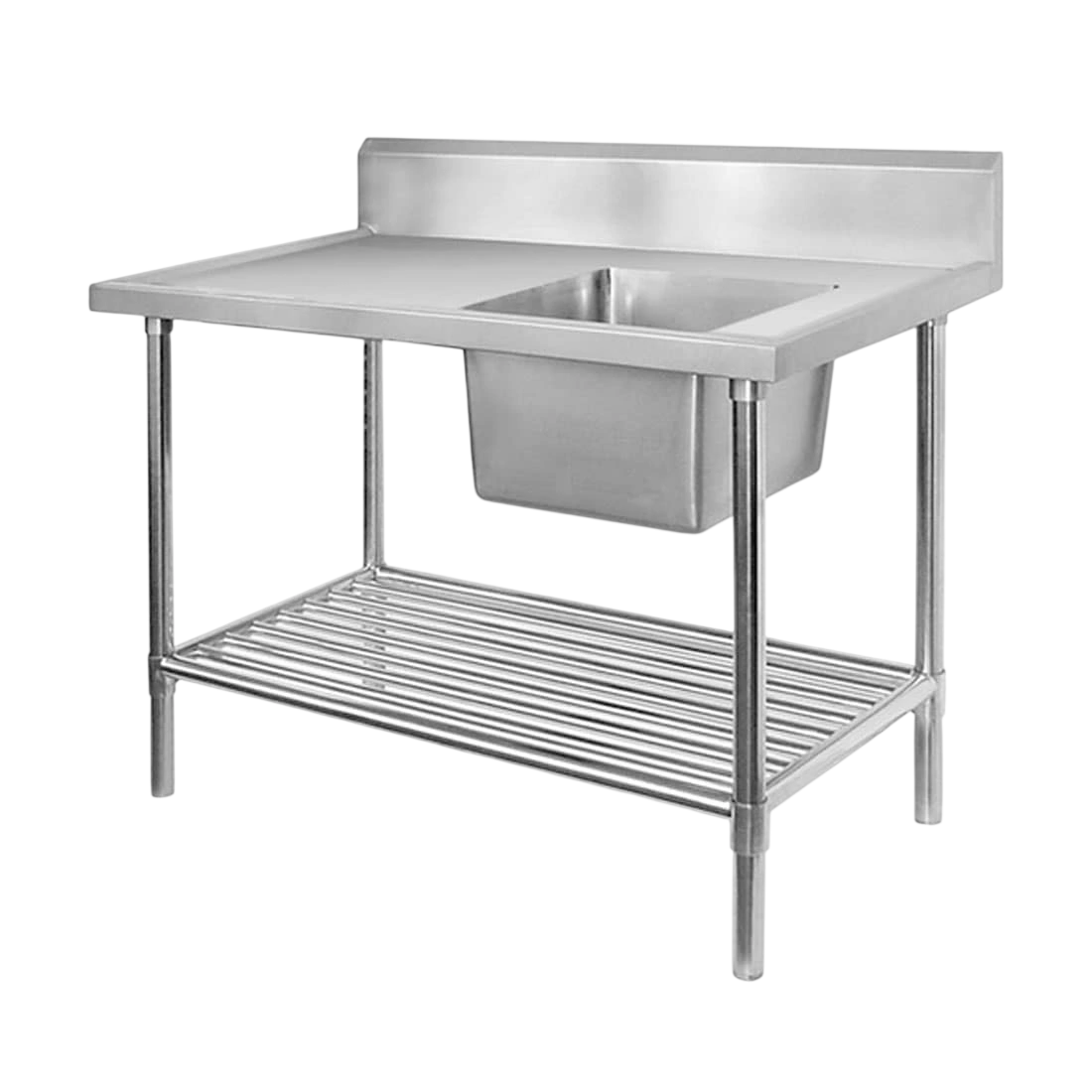 FED SSB6-1800R/A – 1800mm Single Right Sink Bench with Pot Undershelf commercial kitchen equipment