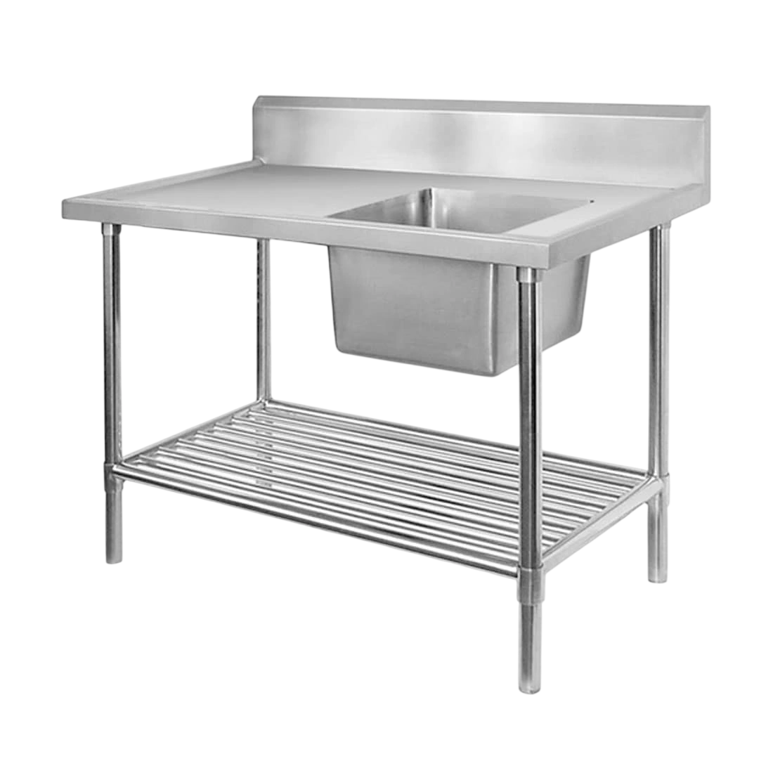 Modular Systems SSB6-2400R/A Right Sink Bench with Pot Undershelf
