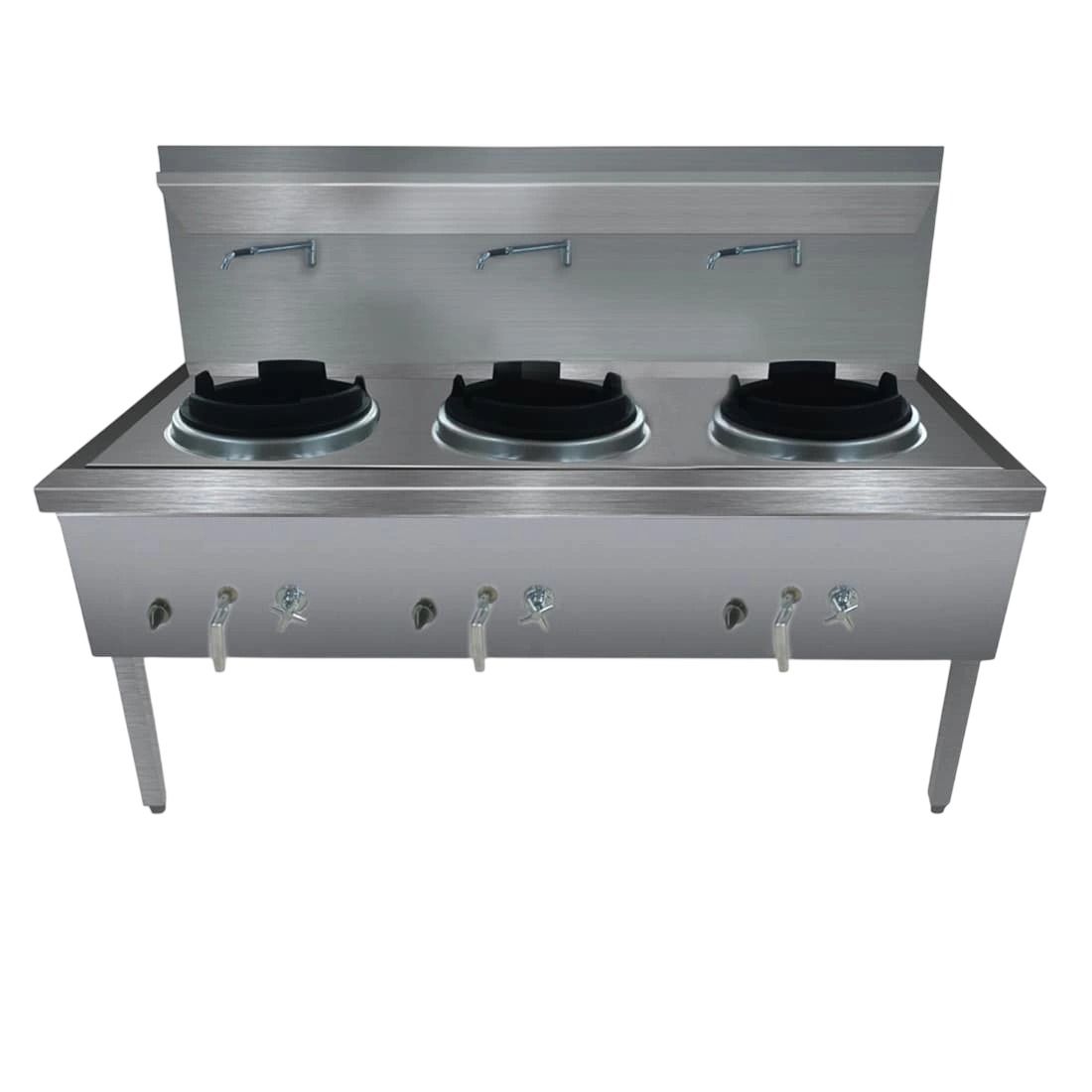 Gasmax WW-3L Triple Wok – Waterless LPG Stainless Steel Wok Station commercial kitchen equipment