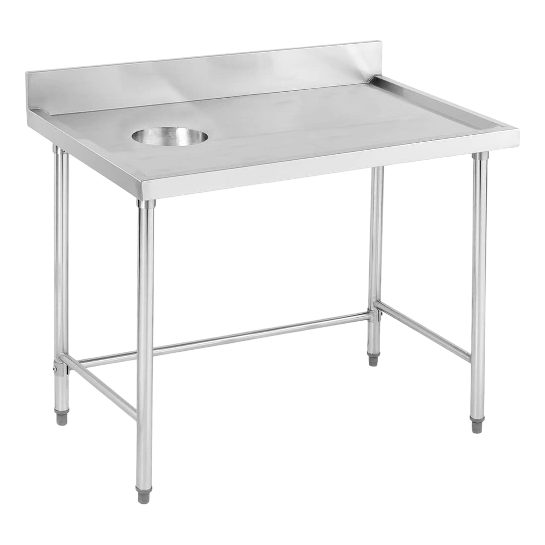 FED SWCB-7-1200R Stainless Steel Waste Bench – 1200mm with Splashback commercial kitchen equipment