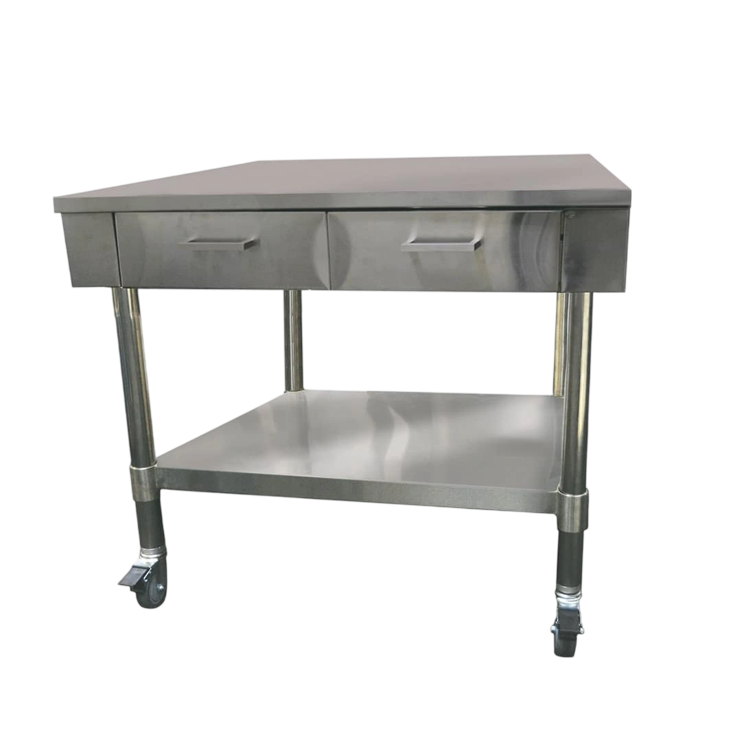 Modular Systems SWBD7-2 stainless compact 2-drawer workbench