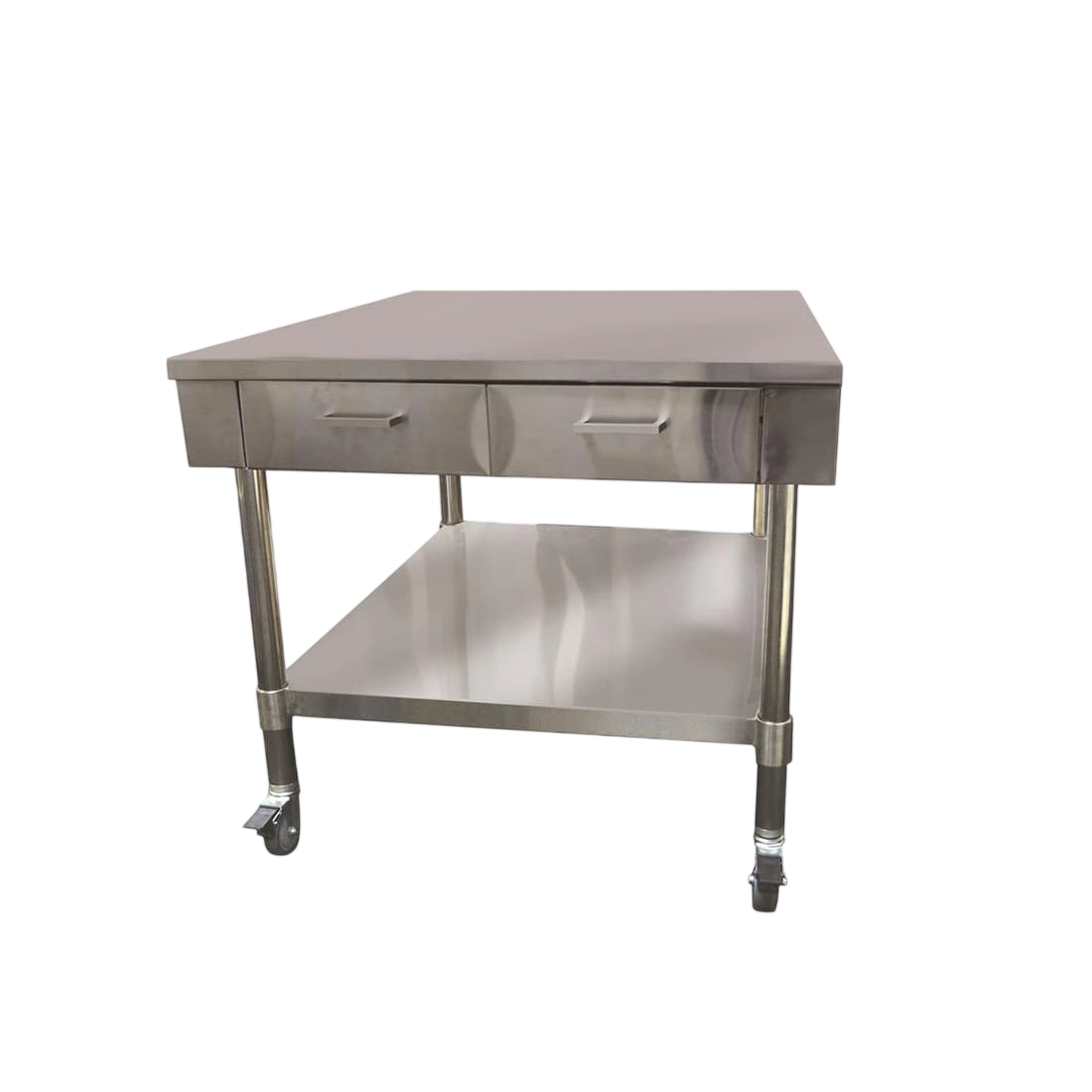 Modular Systems SWBD8-2 stainless compact 2-drawer workbench