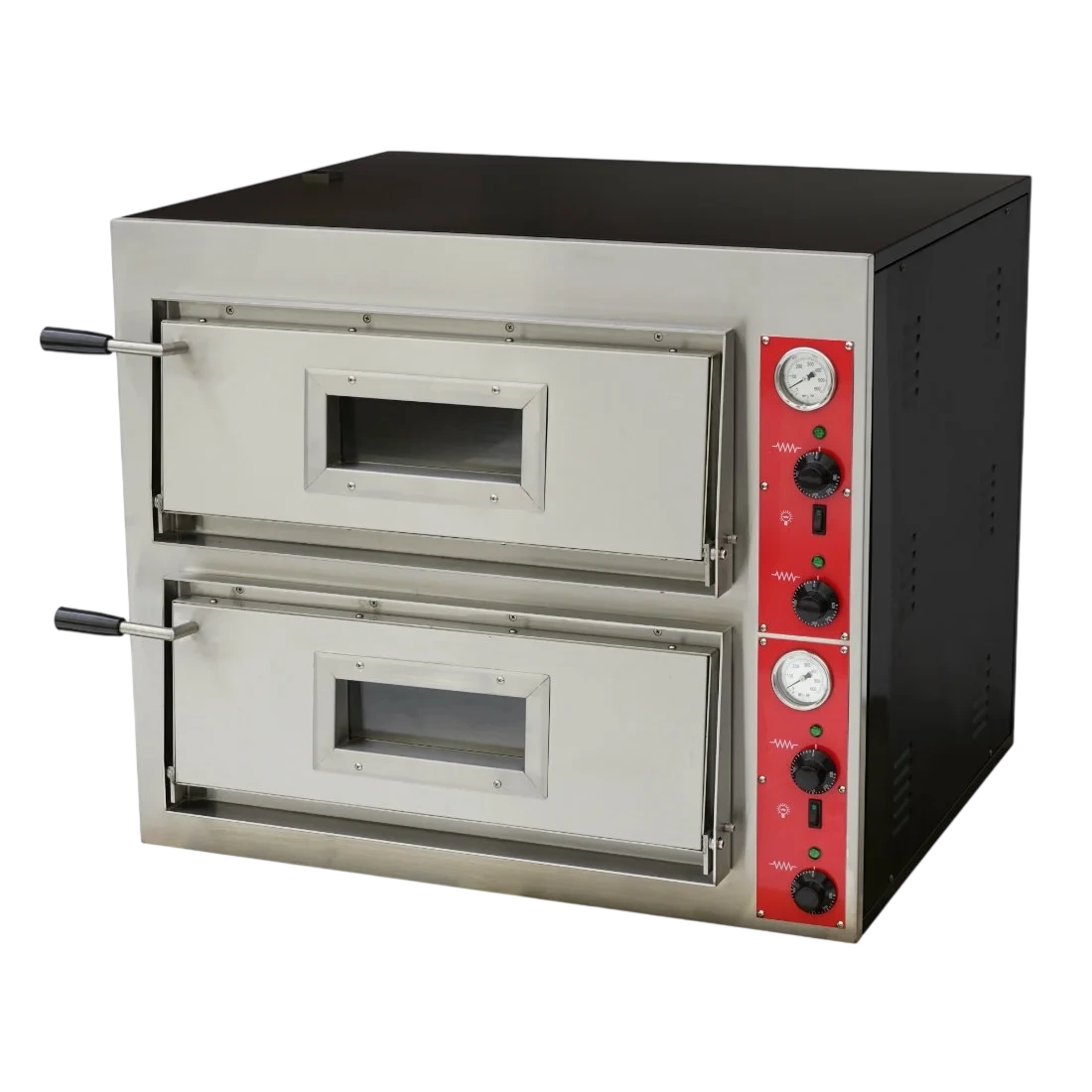 Bakermax EP-1-SDE Black Panther Pizza Deck Oven – Double Deck 6 × 30 cm commercial kitchen equipment