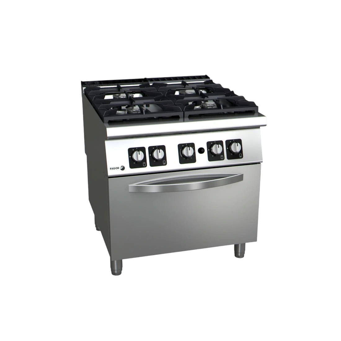 Fagor C-G941H Gas 4 Burner + GN 2/1 Gas Oven – 42.8kW | KW Commercial Kitchen commercial kitchen equipment
