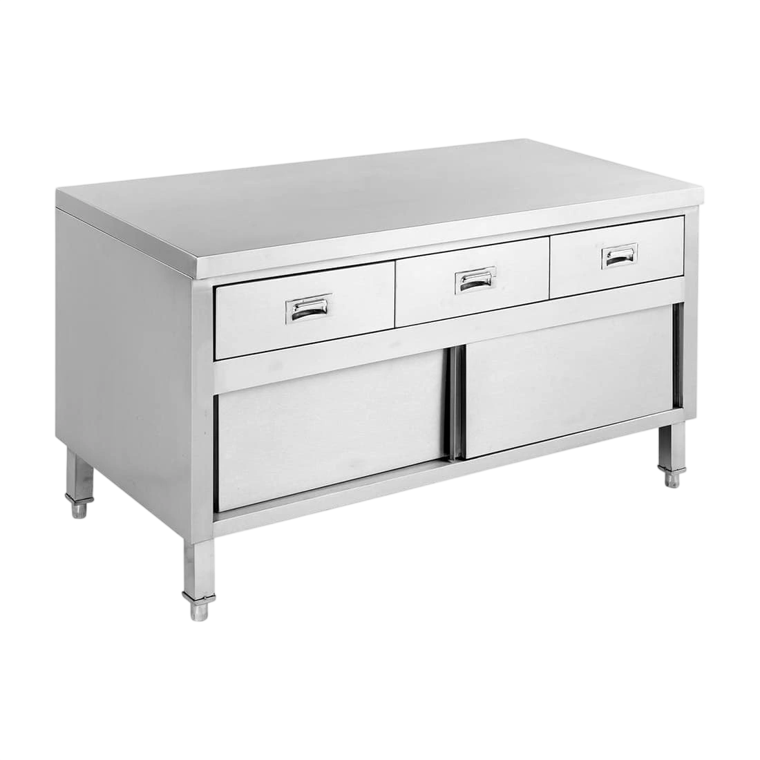 FED SKTD6-1500 Stainless Steel Bench Cabinet – 1500mm, 3 Drawers commercial kitchen equipment