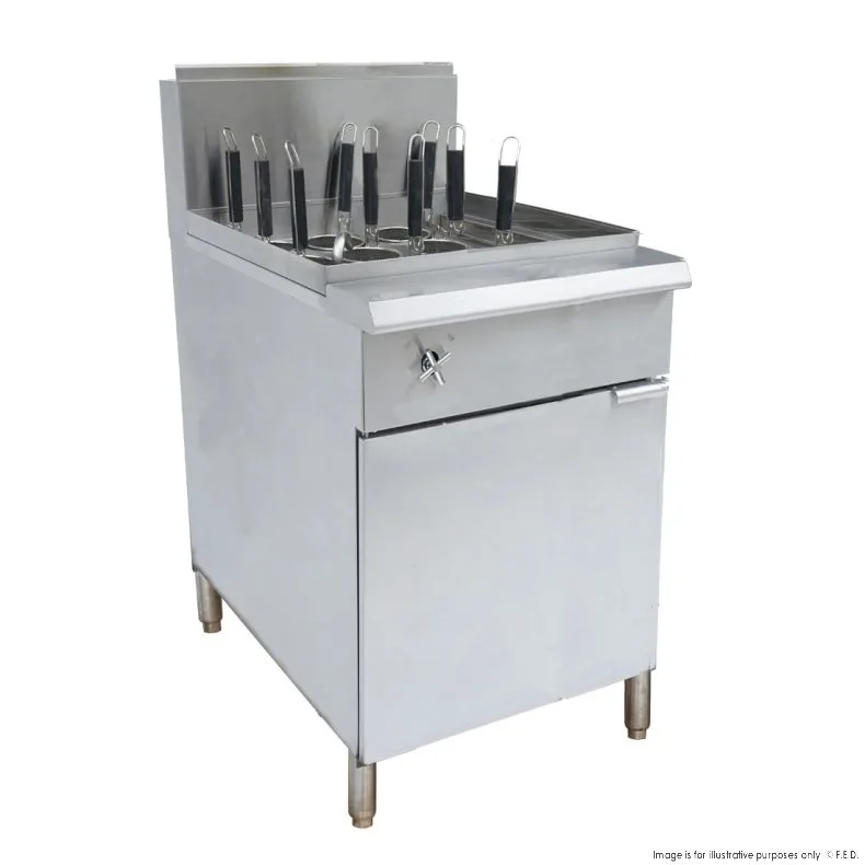 Gasmax PC150-9LPG V Pan LPG Pasta Cooker with 9 Baskets and Stainless Steel Design