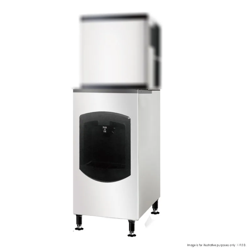 Blizzard SD-130B ice dispenser with 60kg capacity, stainless steel body and UV sterilisation