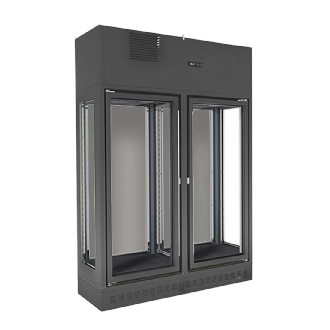Fagor FWC-2602-1CB Dual-Door Wine Cellar – Single Zone, 154 Bottles, Black commercial kitchen equipment
