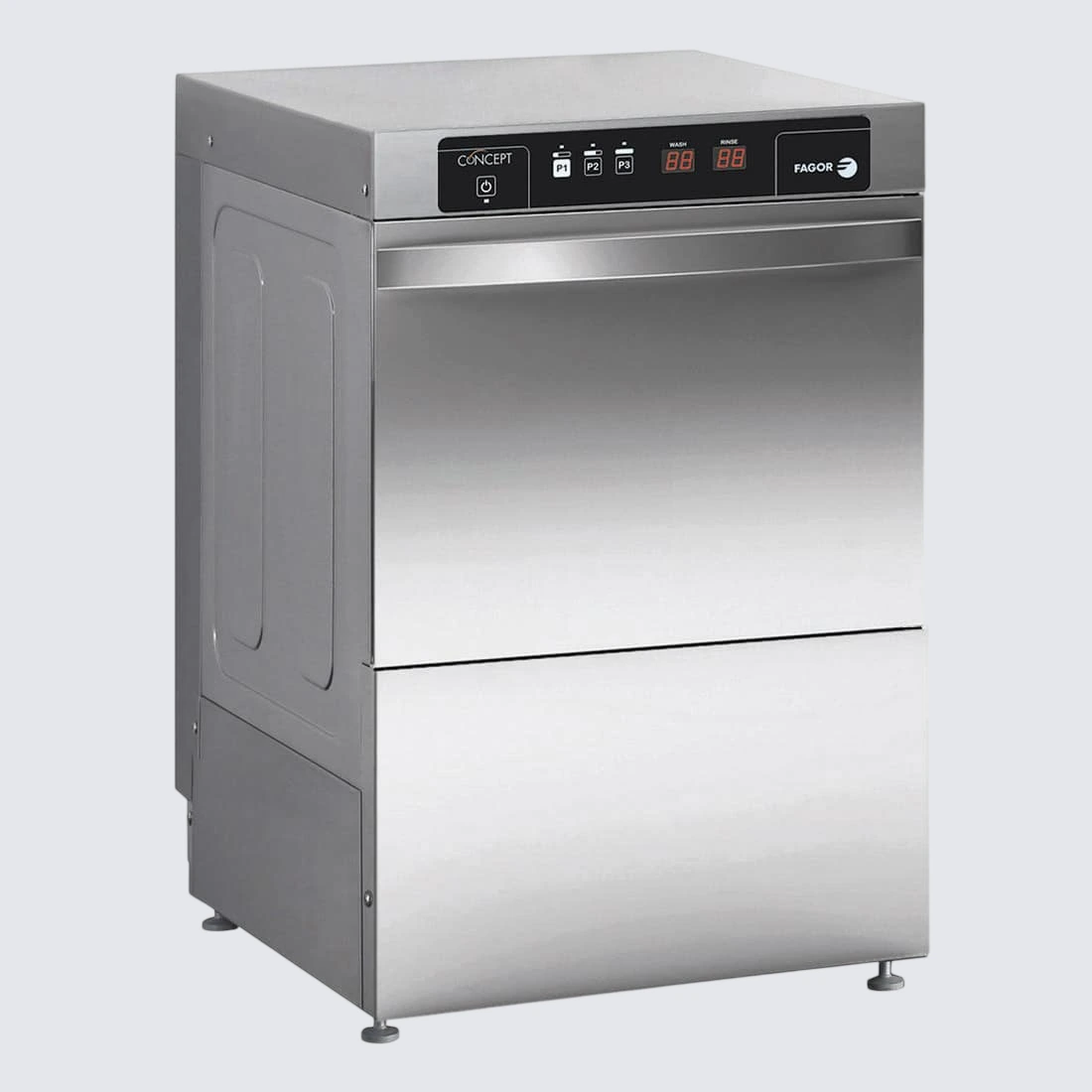 Fagor CO-402BDD Glass Washer – Drain Pump, Dosing, Cold Rinse, 40 Baskets/hr commercial kitchen equipment