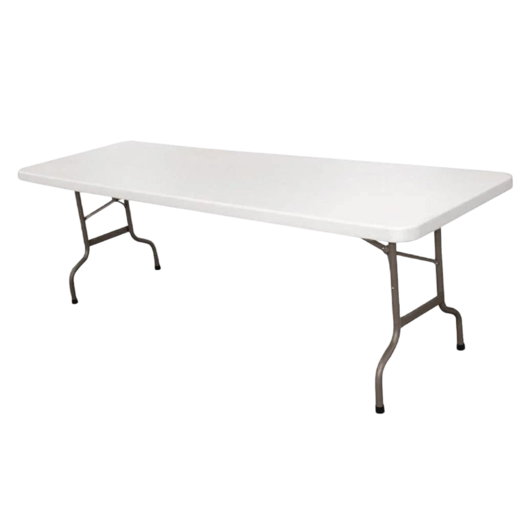 Bolero CF375 Folding Table – 8ft, 2.43m Heavy Duty White commercial kitchen equipment