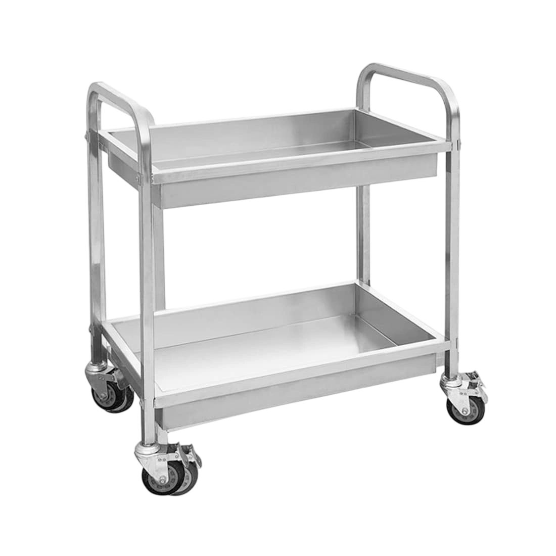 Modular Systems FED YC-102D Stainless Steel 2-Shelf Utility Trolley