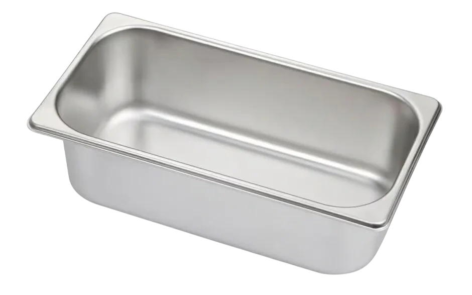 Kitchen Knock GN Pan 1/3 – 100mm Deep Stainless Steel | Pack of 6 | 3.7L commercial kitchen equipment