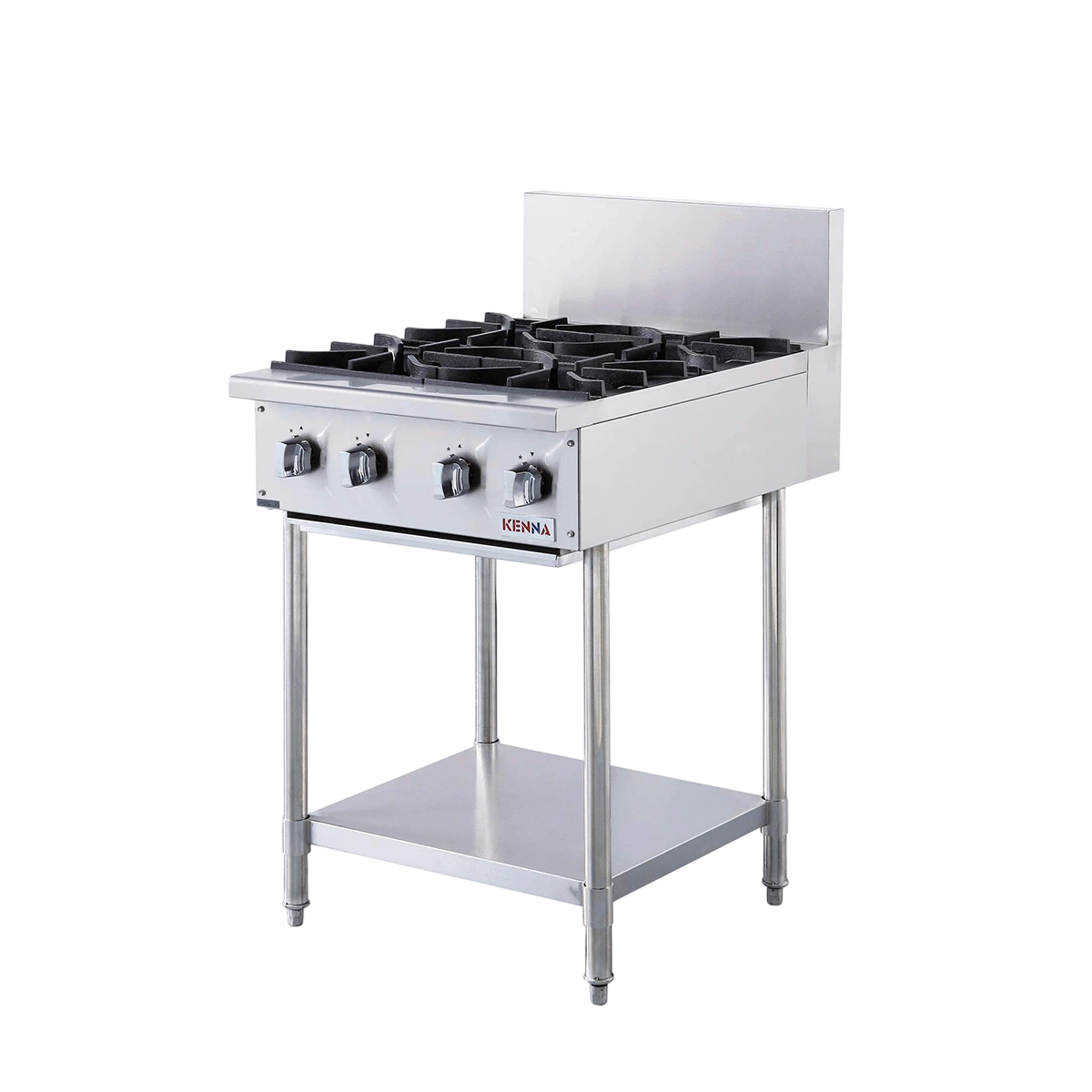 Kenna Commercial Gas Cooktop | 2, 4, or 6 Burners – NG/LPG with Optional Stand commercial kitchen equipment
