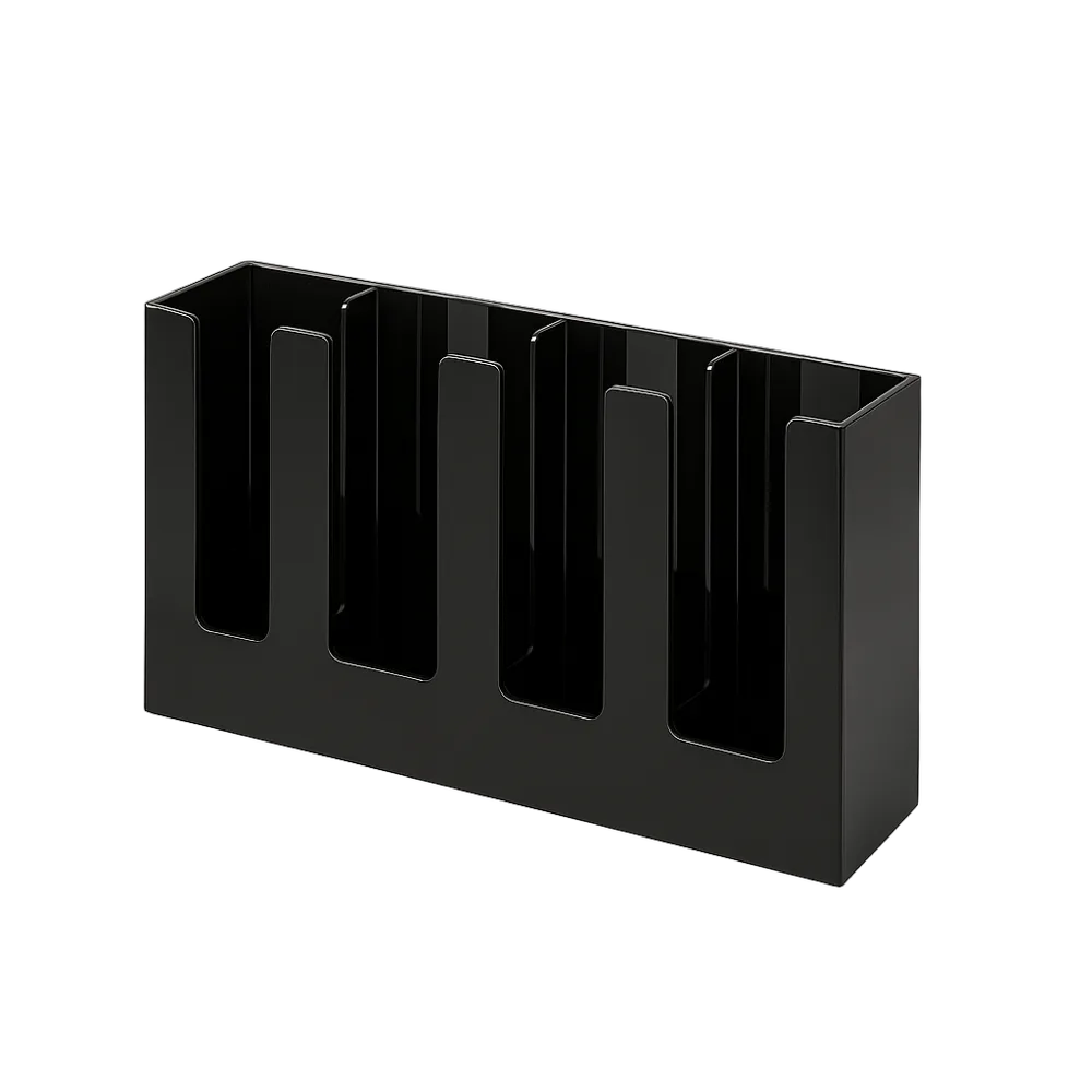Kitchen Knock 064360 Cup Holder - PolyCarbonate 4 Girds - Straight - 405*105*200mm