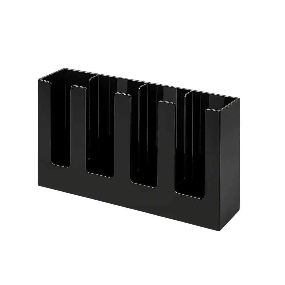 Kitchen Knock 064360 Cup Holder - PolyCarbonate 4 Girds - Straight - 405*105*200mm