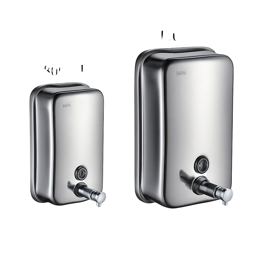 Kitchen Knock Wall Mounted Stainless Steel Soap Dispenser - 1000ml commercial kitchen equipment