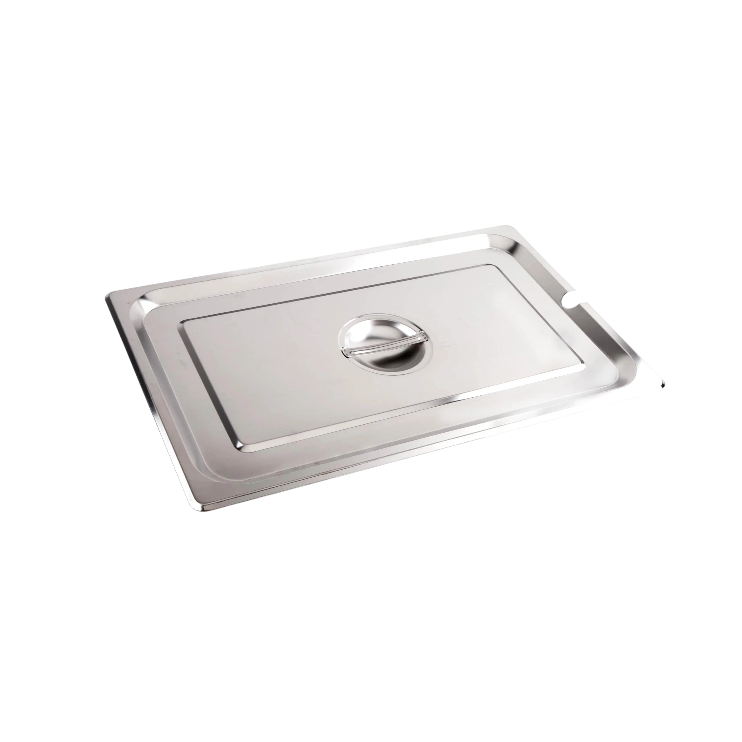 Kitchen Knock 401369 GN Pan 1/1 Notched Stainless Steel Lid – 6 Pack commercial kitchen equipment